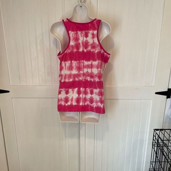 JNY Tie-dye pink & white razorback size L - Picture 3 of 6